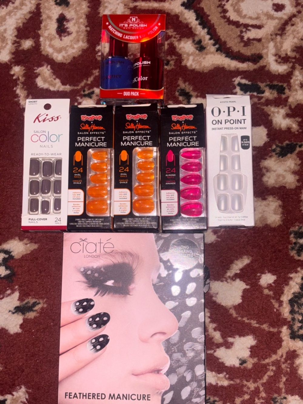 7 Piece Press on nail bundle